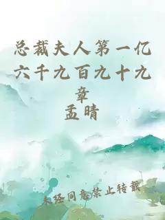 总裁夫人第一亿六千九百九十九章