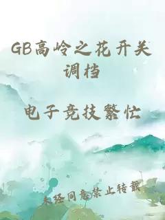 GB高岭之花开关调档